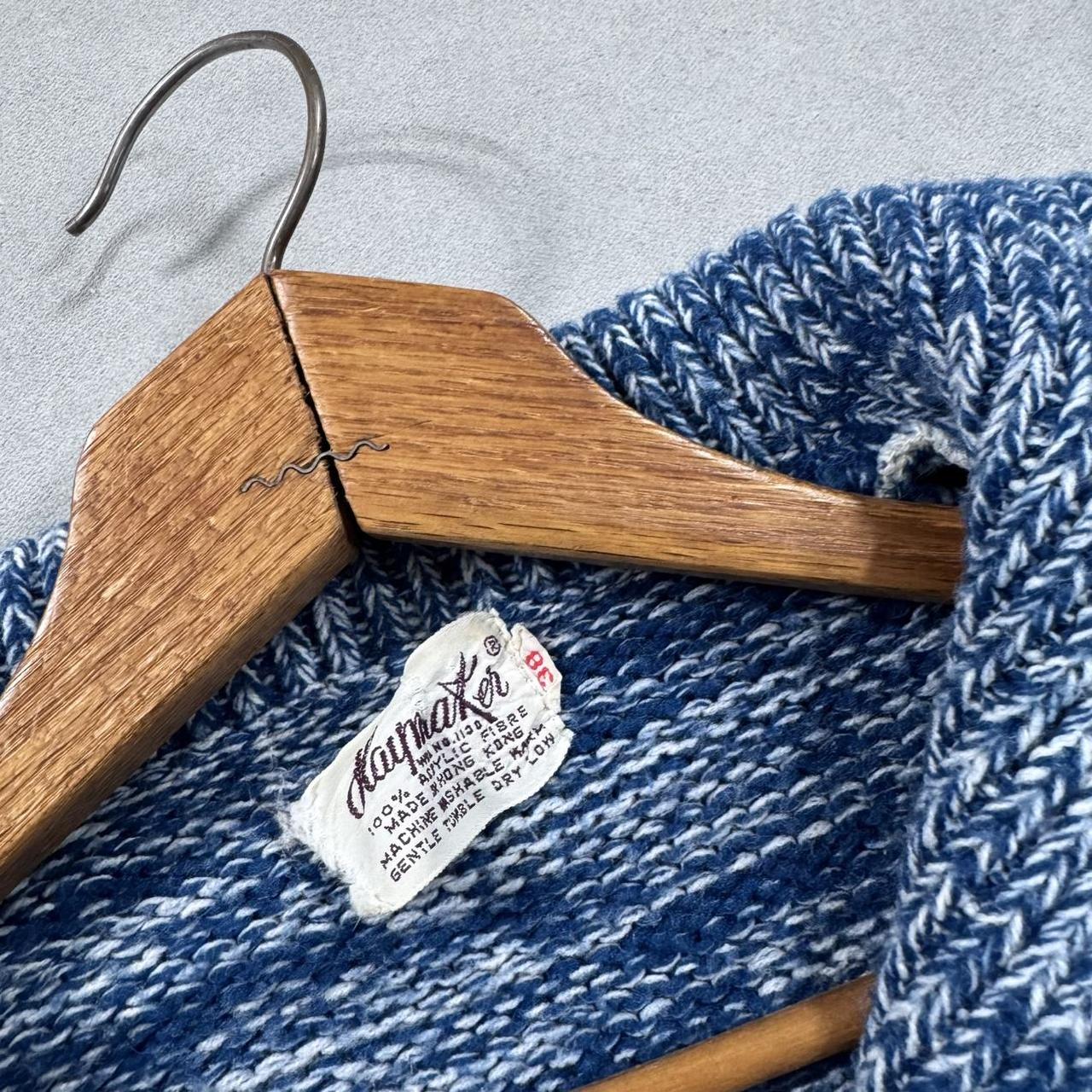 VINTAGE 90S BLUE BELL-SLEEVE SWEATER