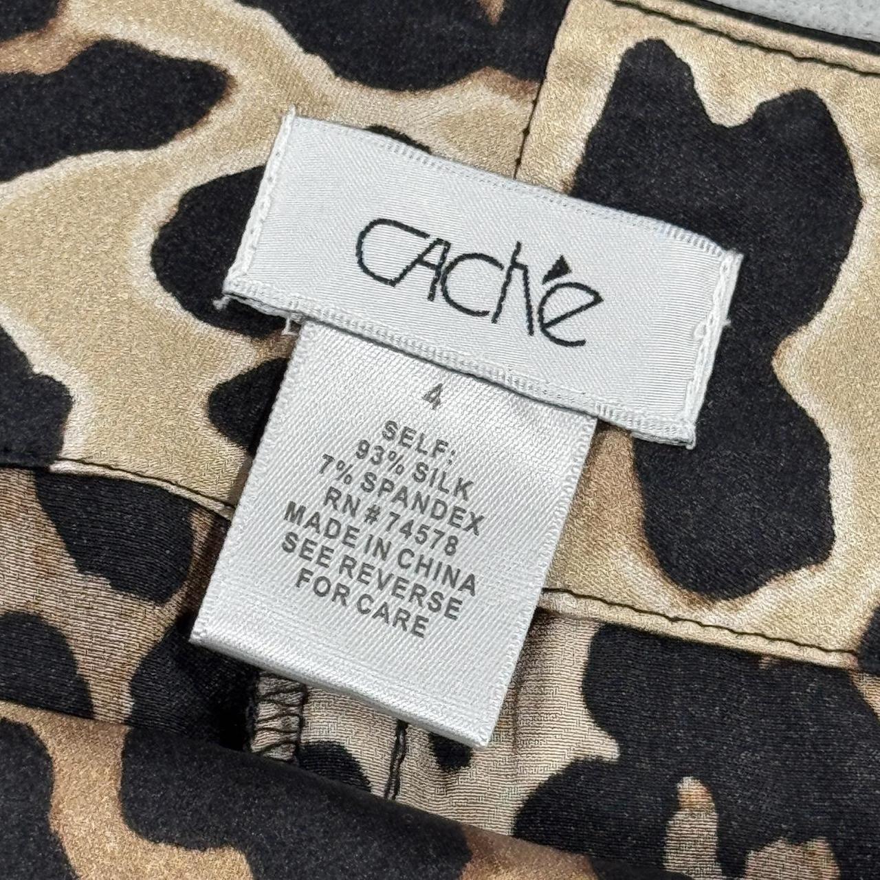 VINTAGE 90S CACHE SILK ANIMAL PRINT SHORTS 🐆