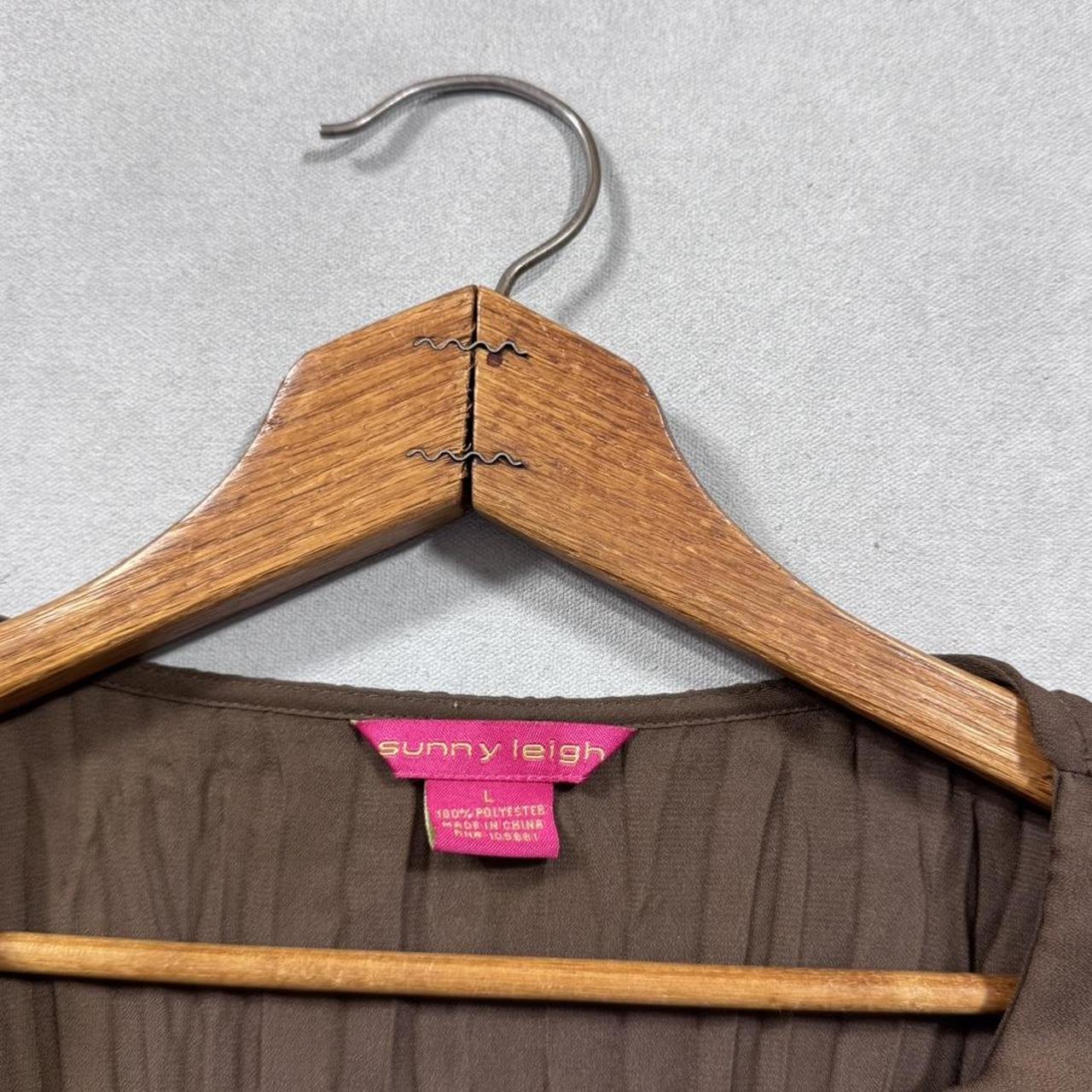 VINTAGE 90S SUNNY LEIGH BROWN BLOUSE 🤎