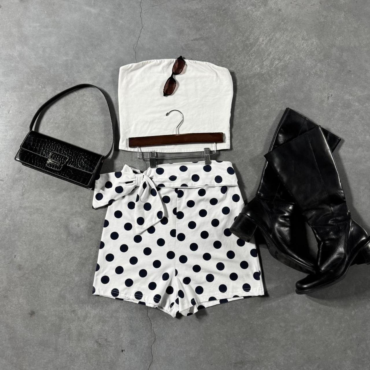 VINTAGE 90S RARE EDITIONS POKA DOT BOW SHORTS
