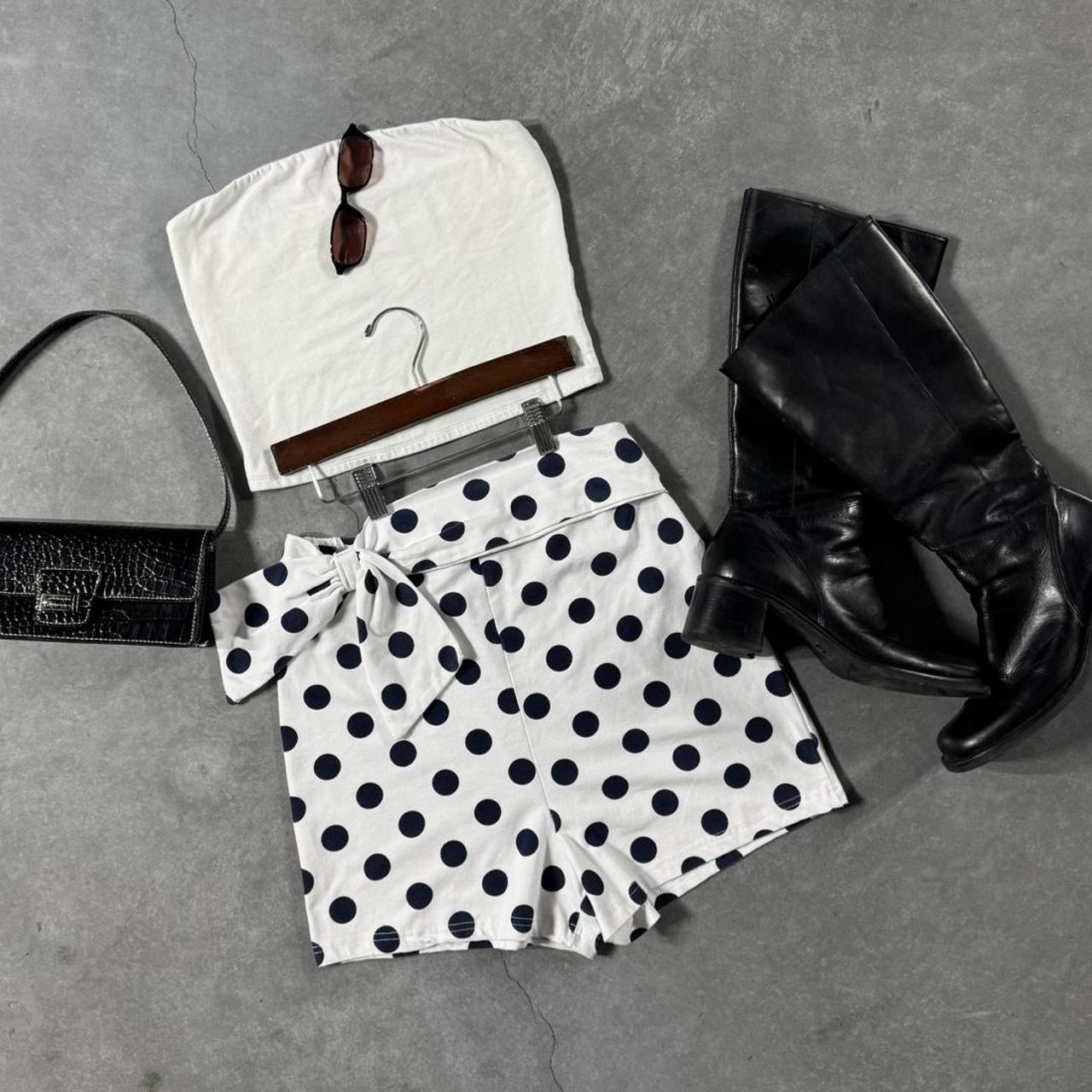 VINTAGE 90S RARE EDITIONS POKA DOT BOW SHORTS