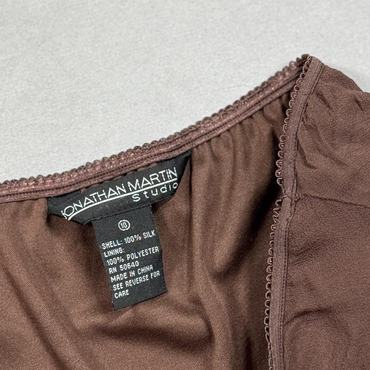 VINTAGE 90S JONATHAN MARTIN STUDIO BROWN MIDI SKIRT 🌾