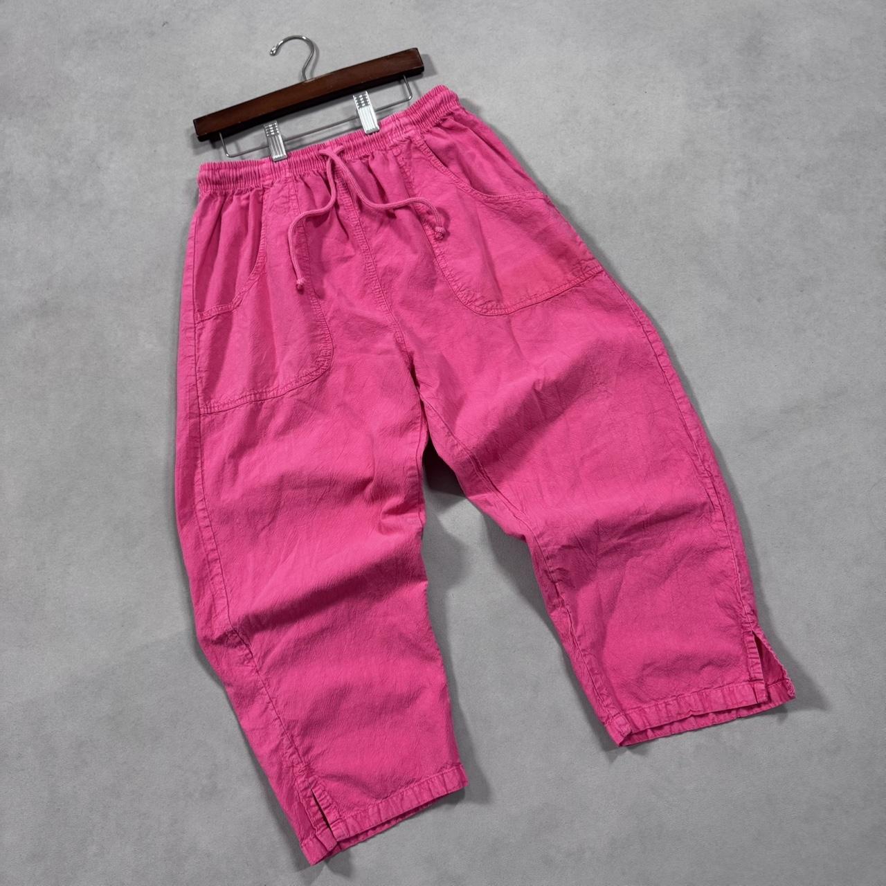 VINTAGE 90S SALEM STRAIGHTS PINK CAPRI PANTS
