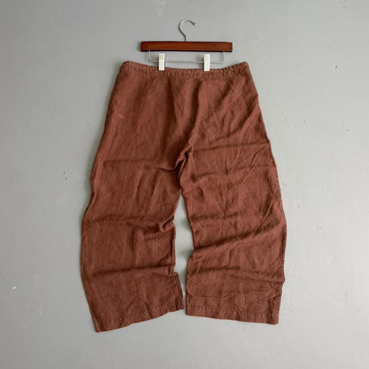 VINTAGE LINEN LOW RISE LINEN CAPRI PANTS 🌵