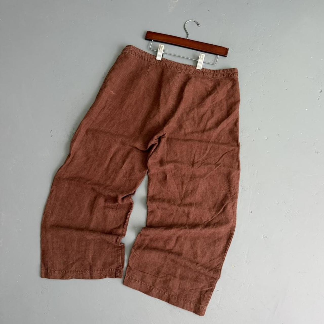VINTAGE LINEN LOW RISE LINEN CAPRI PANTS 🌵