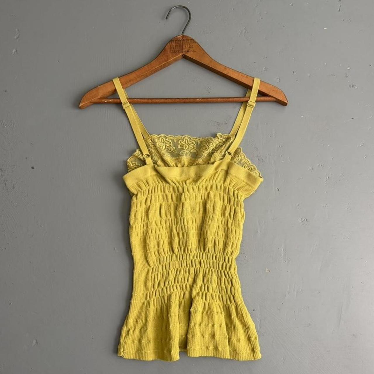 VINTAGE 90S CHARTREUSE TIGHT TANK TOP 🥑