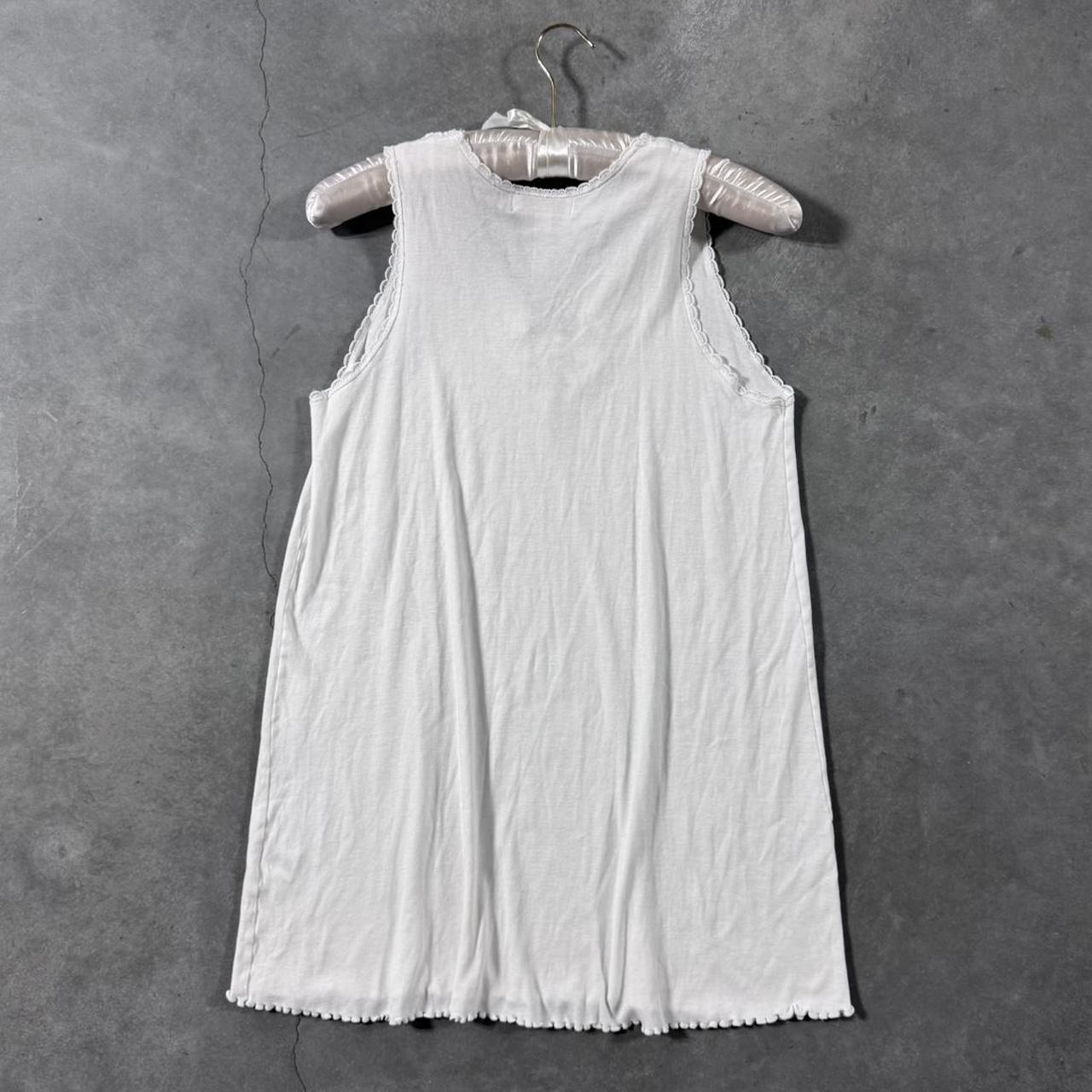 VINTAGE 90S VERENA WHITE COTTON MINI DRESS 🌿