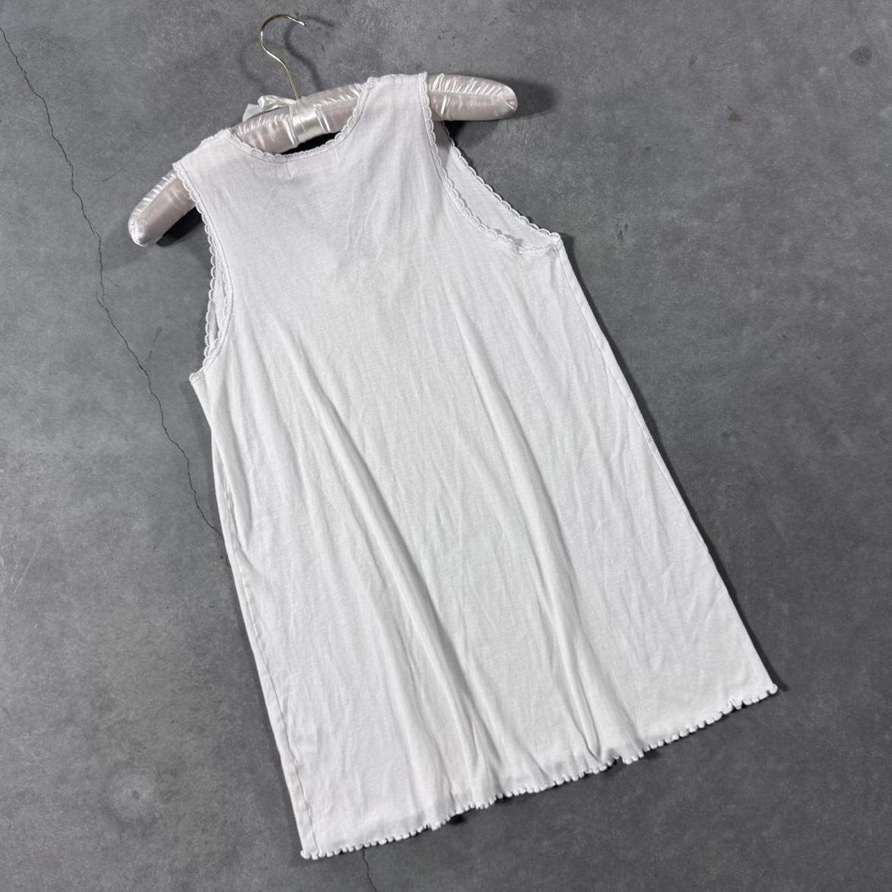 VINTAGE 90S VERENA WHITE COTTON MINI DRESS 🌿