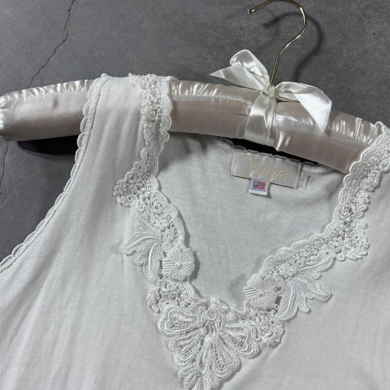 VINTAGE 90S VERENA WHITE COTTON MINI DRESS 🌿