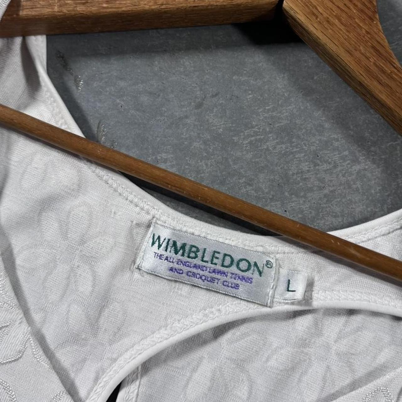 VINTAGE 90S RETRO WIMBLEDON WHITE FLORAL TENNIS/ATHLETIC DRESS