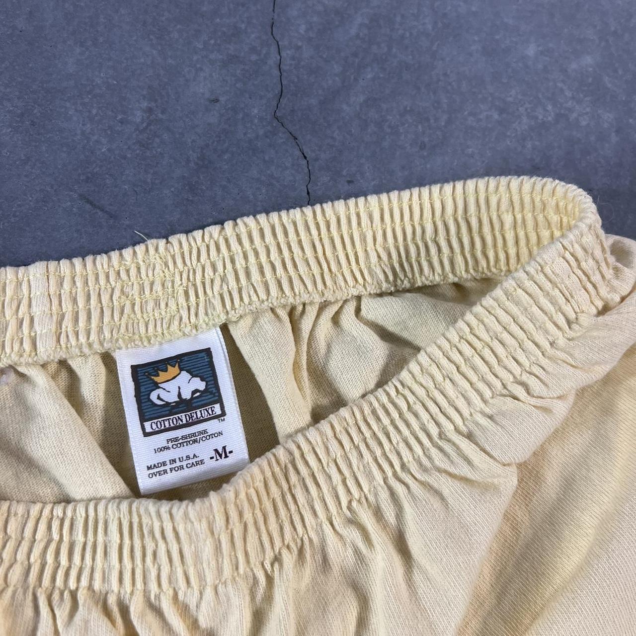 VINTAGE 90S YELLOW COTTON MINI SKIRT