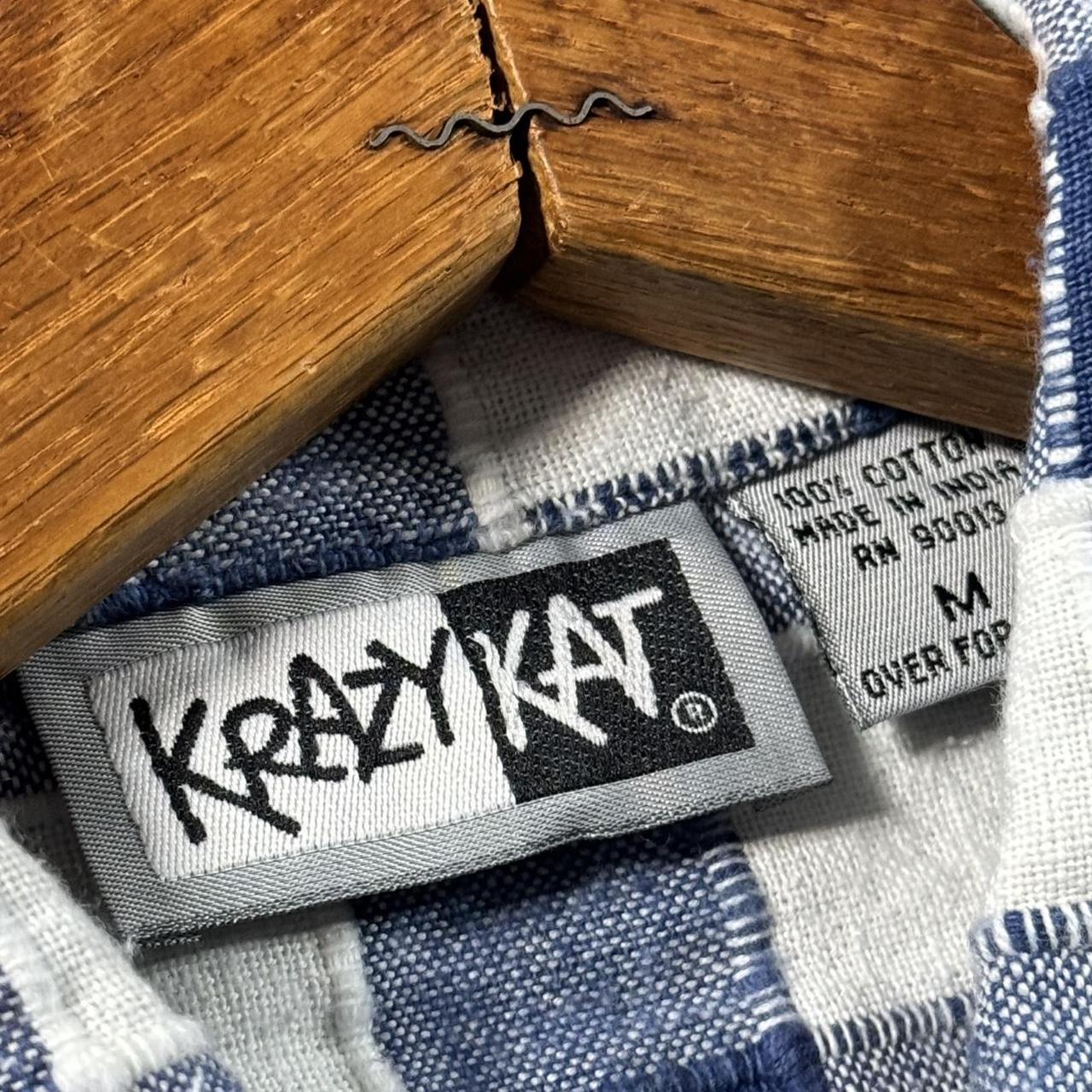 VINTAGE 90S KRAZYKAT BLUE PLAID VEST
