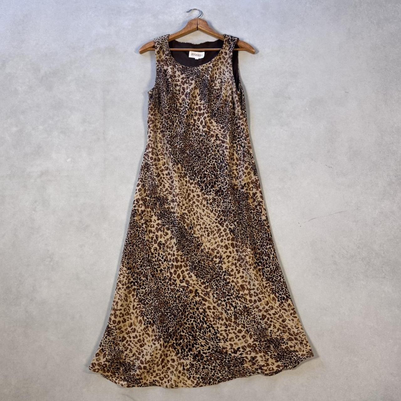 VINTAGE 90S STUDIO 1 CHEETAH MAXI DRESS