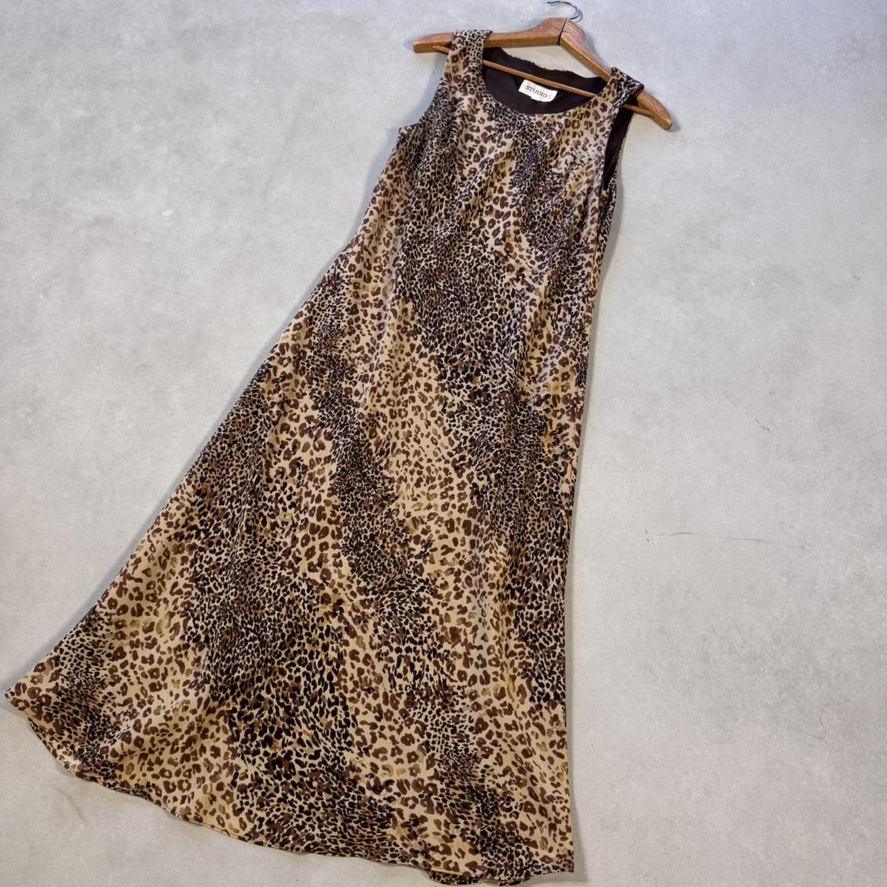 VINTAGE 90S STUDIO 1 CHEETAH MAXI DRESS