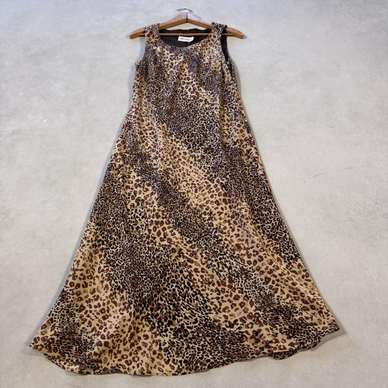 VINTAGE 90S STUDIO 1 CHEETAH MAXI DRESS