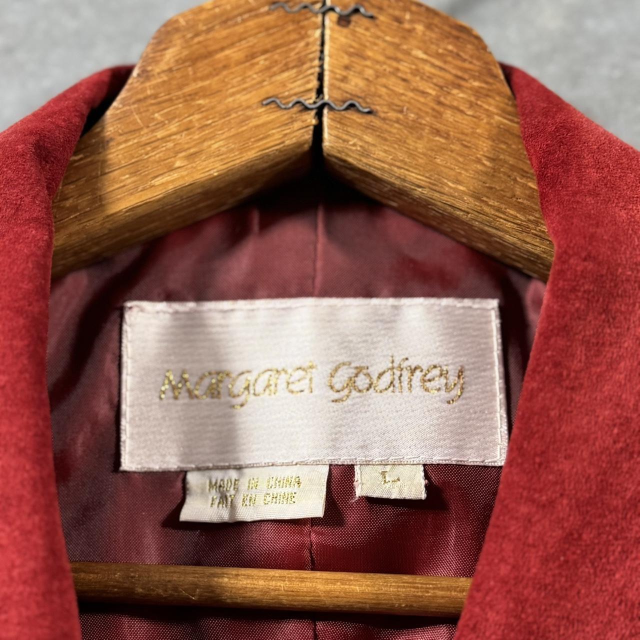 VINTAGE 90S MARGARET RED LEATHER SUEDE VEST