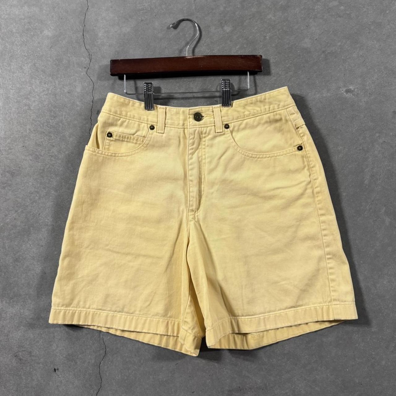 VINTAGE 90S TALBOTS YELLOW DENIM SHORTS 🌻