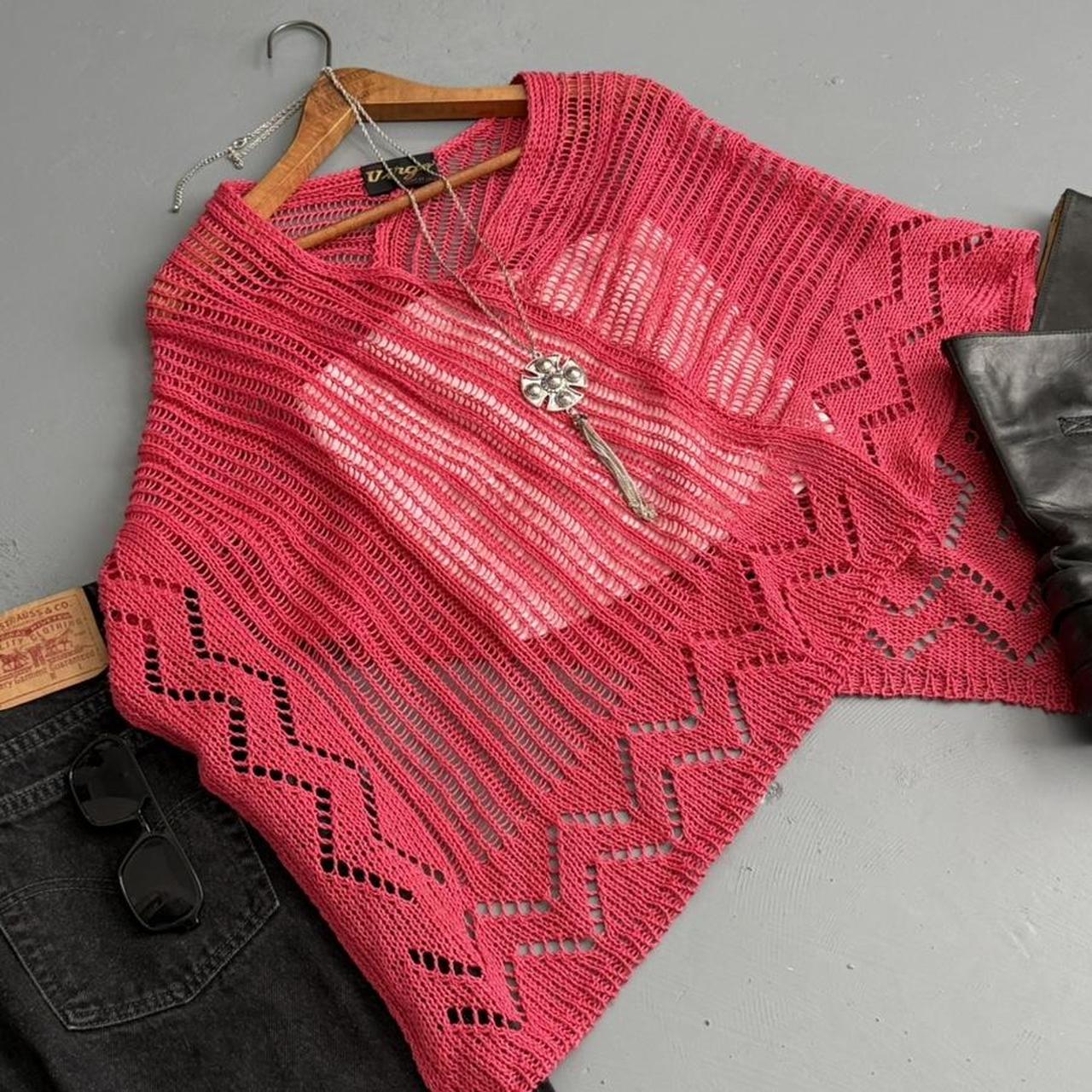 VINTAGE 90S VIRGO PINK PONCHO