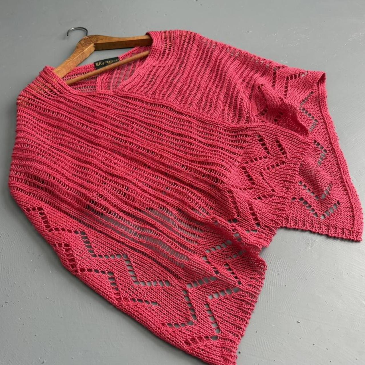 VINTAGE 90S VIRGO PINK PONCHO