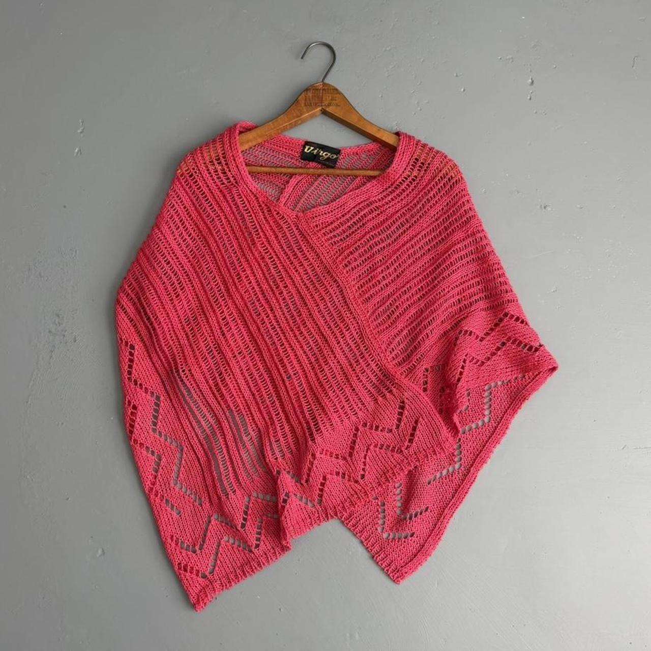 VINTAGE 90S VIRGO PINK PONCHO