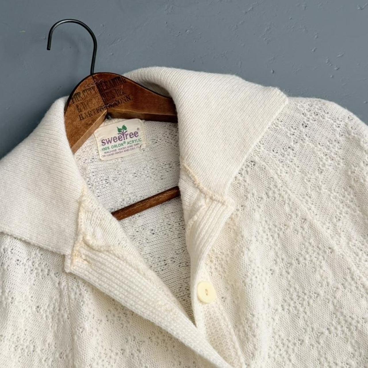 VINTAGE 90S SWEET TREE CREAM PONCHO 🌲