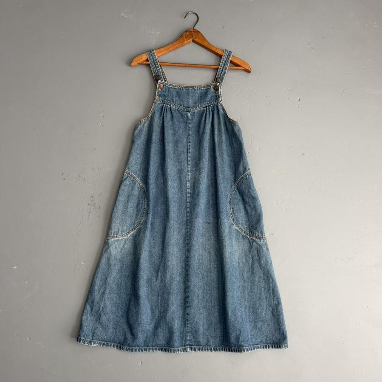 VINTAGE 90S CALIFORNIA IVY DENIM OVERALL DRESS 🌾