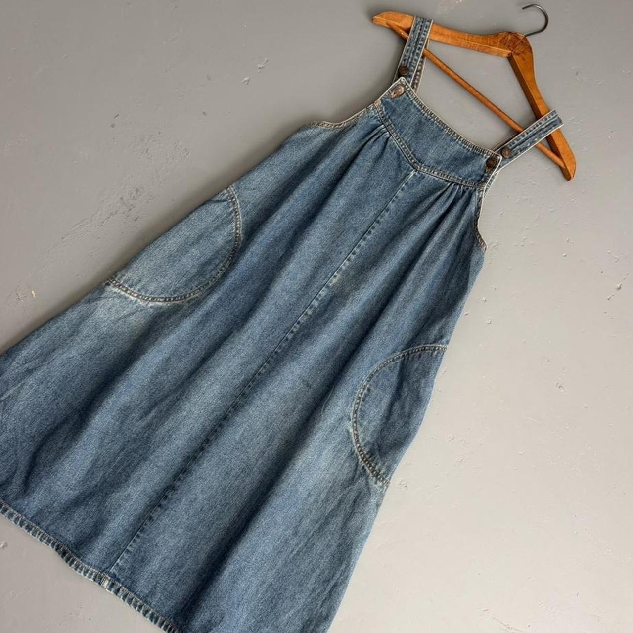 VINTAGE 90S CALIFORNIA IVY DENIM OVERALL DRESS 🌾