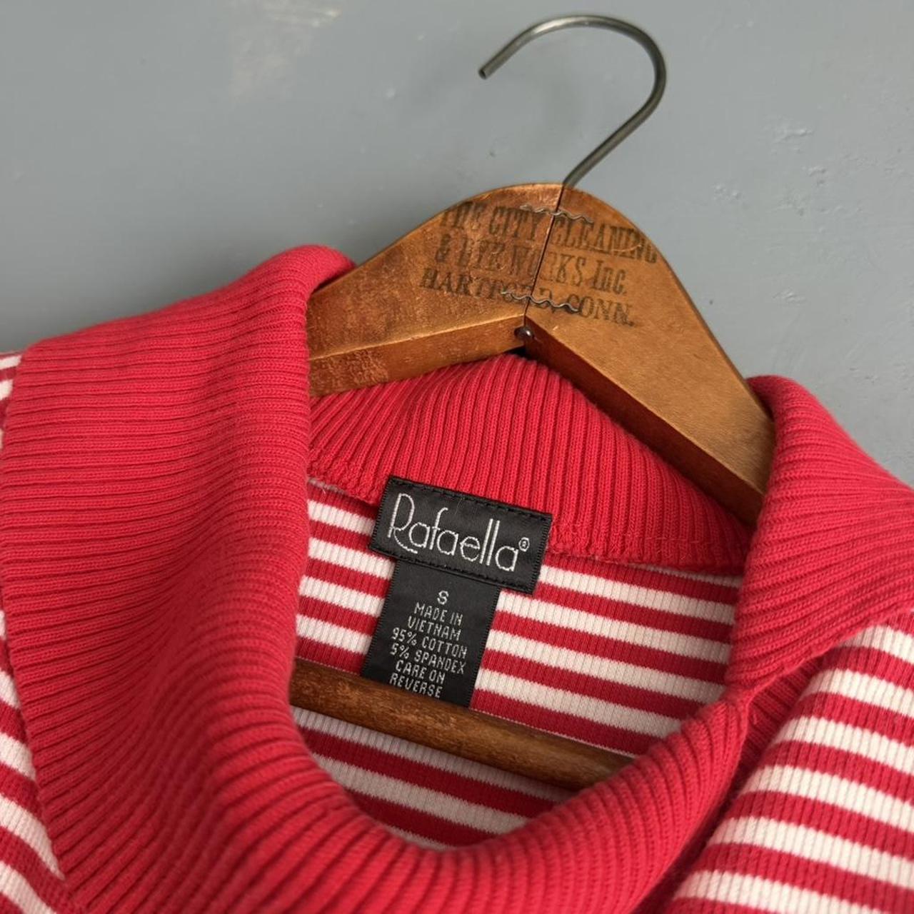 VINTAGE RED STRIPED SWEATER TANK TOP 🍎