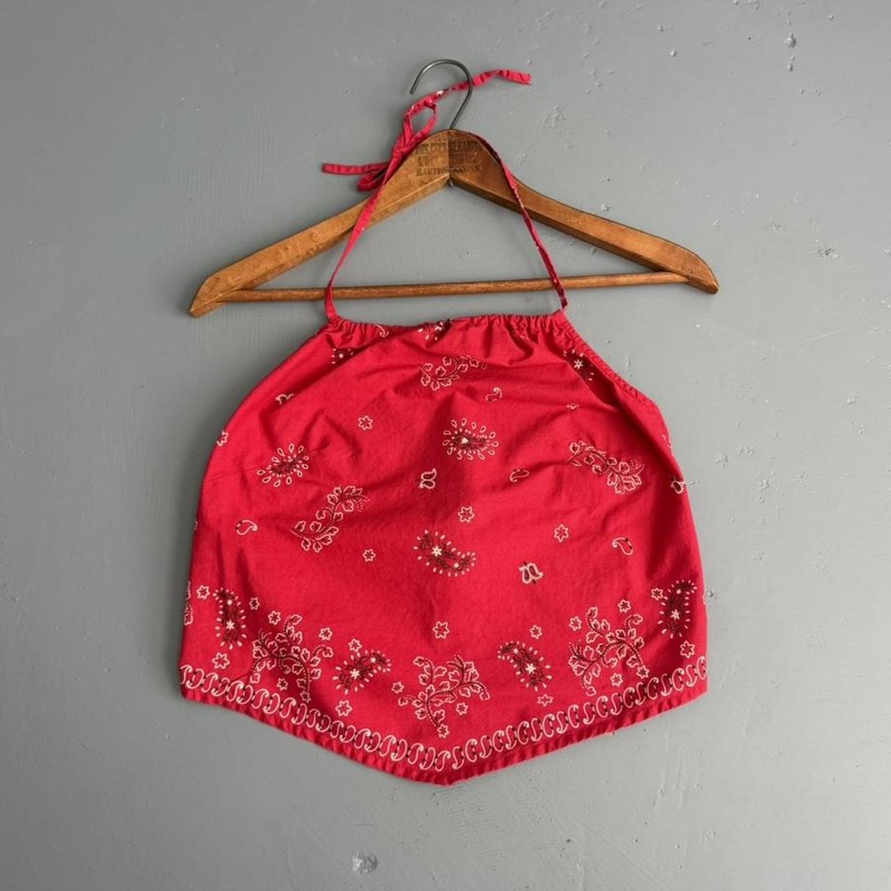 VINTAGE 90S NO BOUNDARIES BANDANA HALTER TOP 🍒