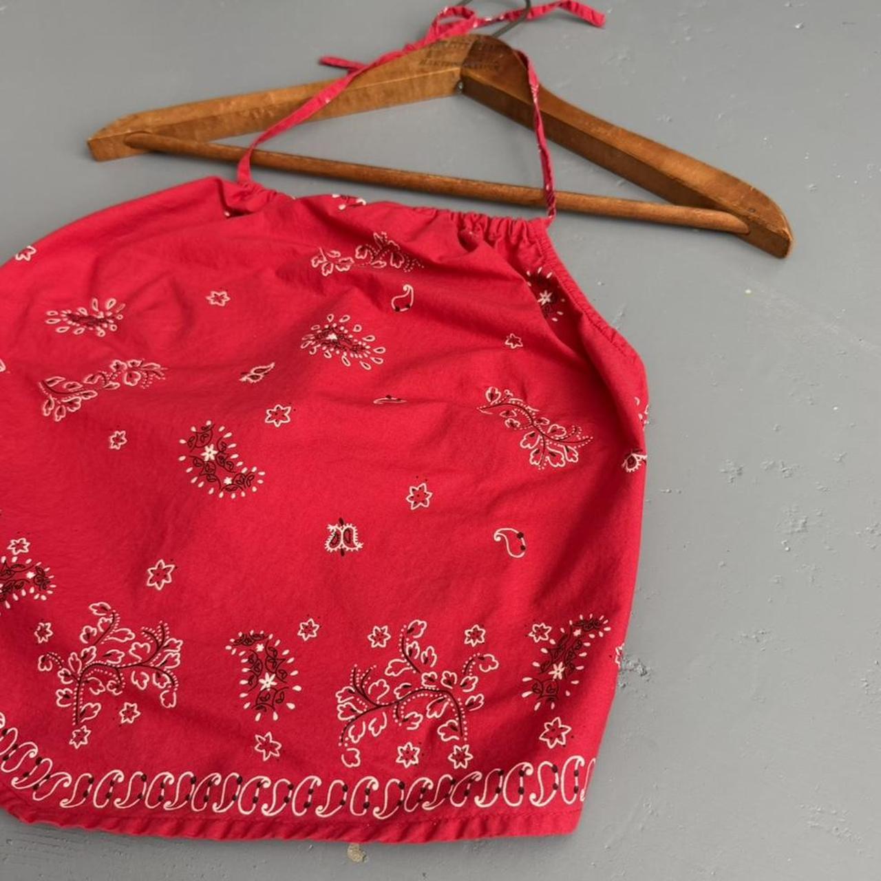 VINTAGE 90S NO BOUNDARIES BANDANA HALTER TOP 🍒