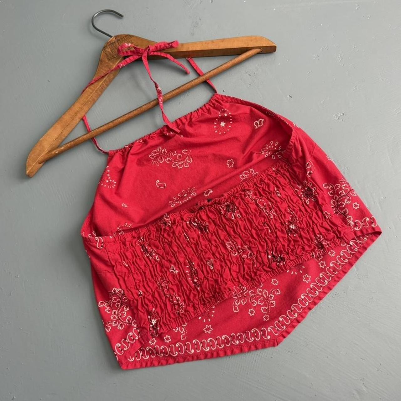 VINTAGE 90S NO BOUNDARIES BANDANA HALTER TOP 🍒
