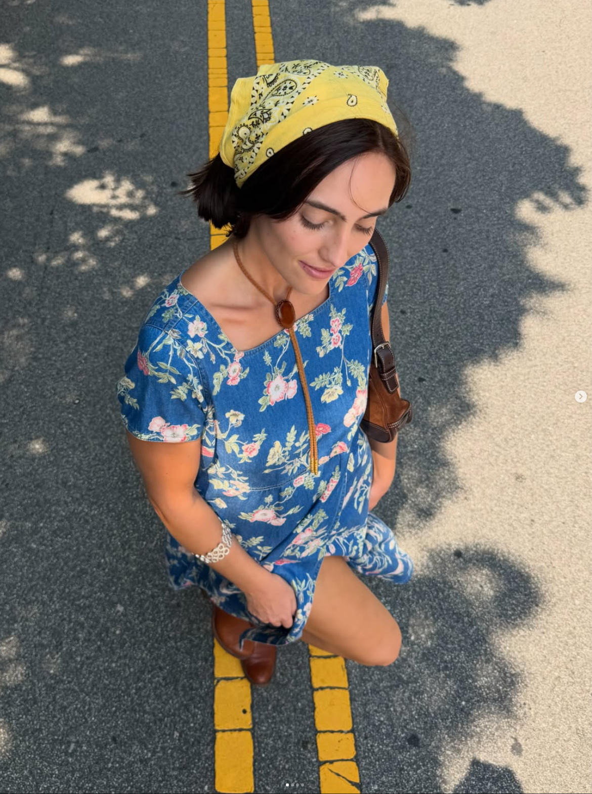 Vintage Liz Claiborne denim floral maxi dress 🪻