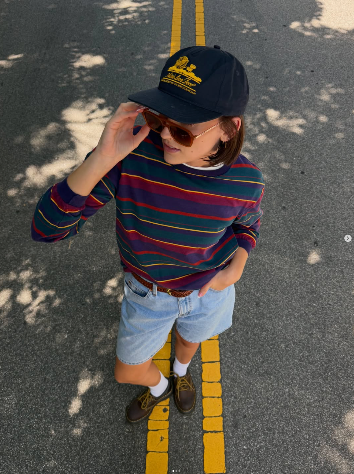 Lands’ End Super T striped long sleeve shirt 🌈