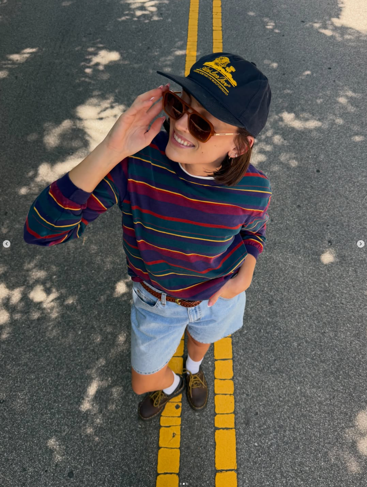 Lands’ End Super T striped long sleeve shirt 🌈