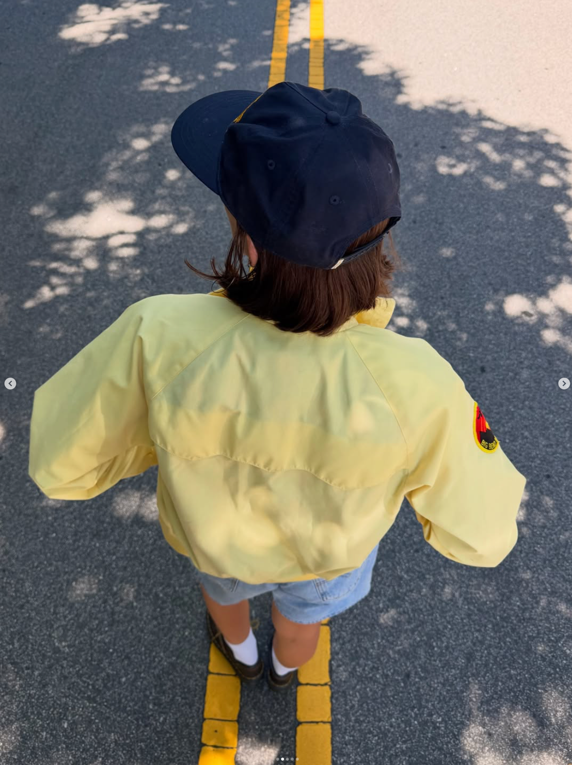 Vintage 90s Lands End yellow national park bomber jacket 🌲