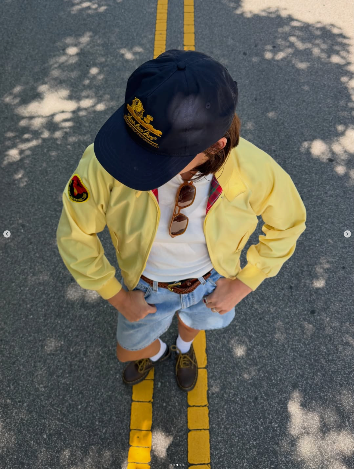 Vintage 90s Lands End yellow national park bomber jacket 🌲