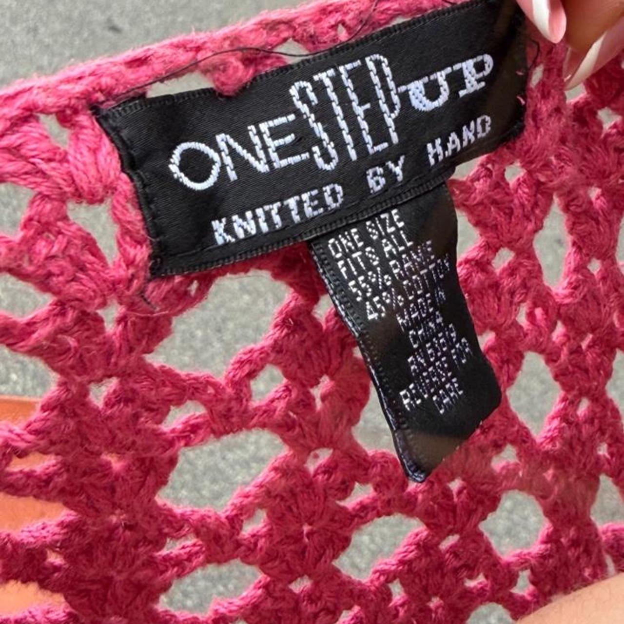 Vintage 90s crochet floral vest ✌🏼