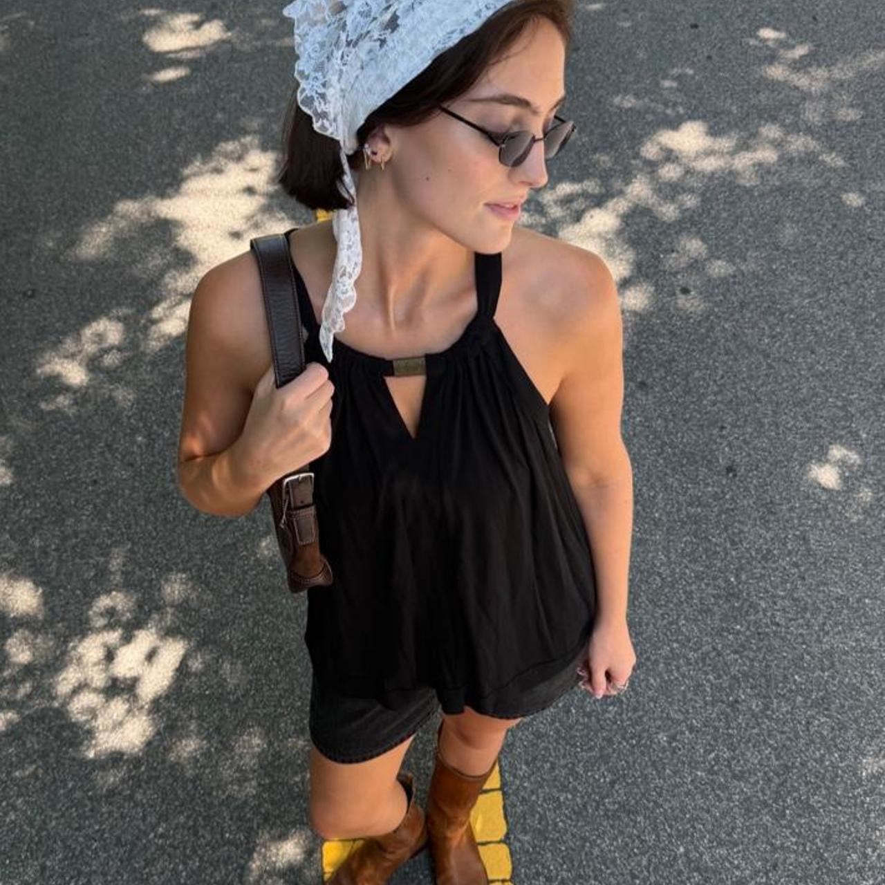 Apt. 9 90s black halter blouse🌻
