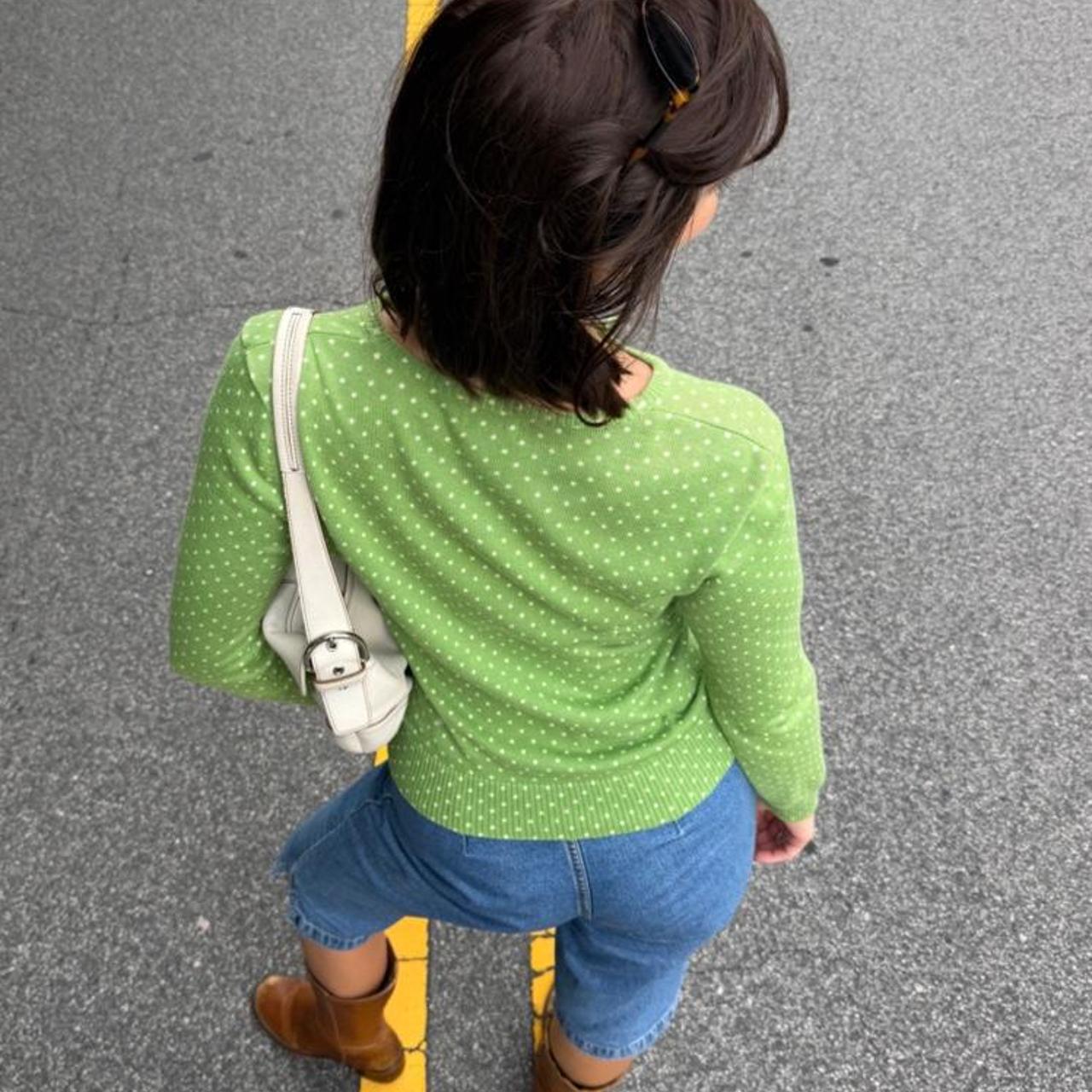 LL bean green polka dot cotton 🐢