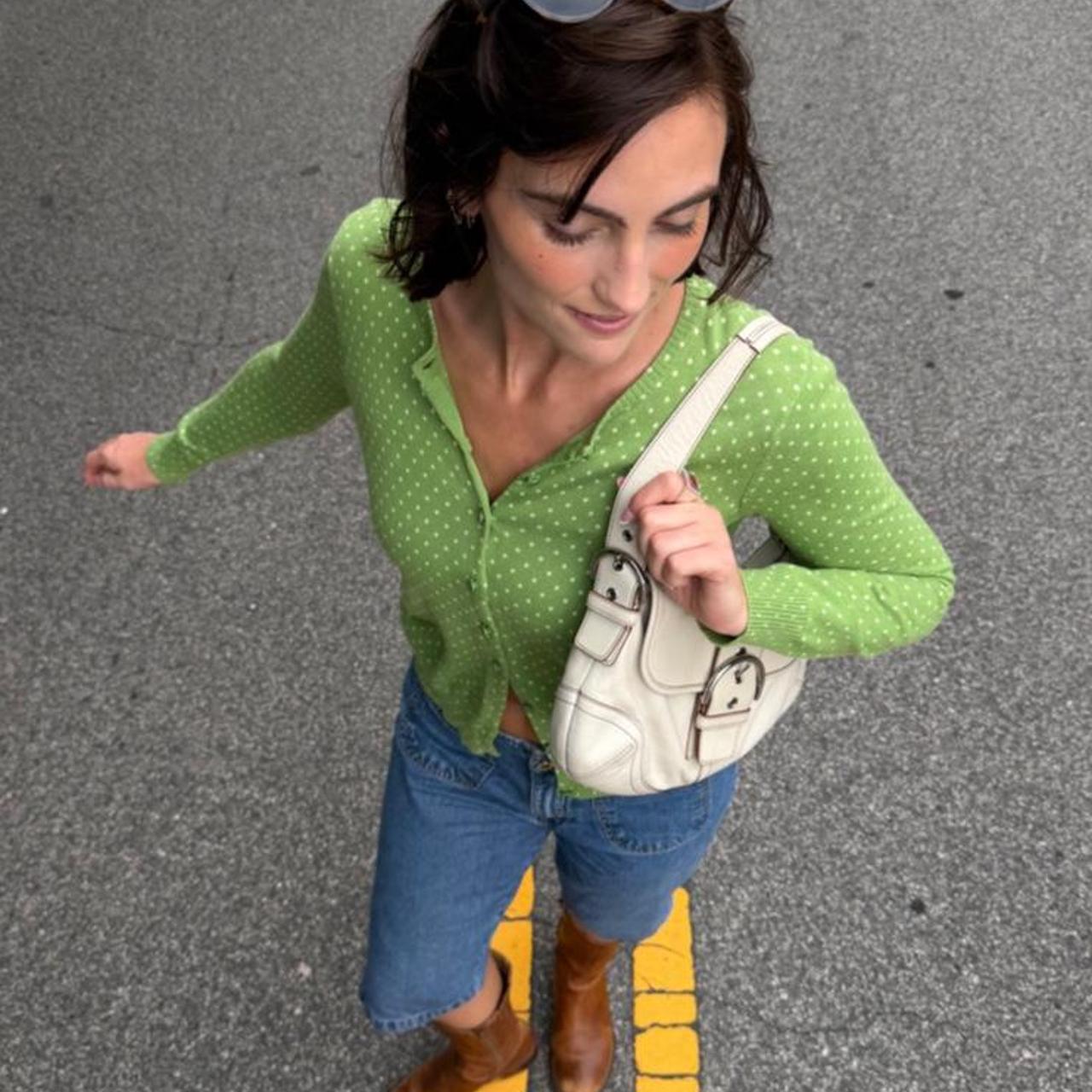 LL bean green polka dot cotton 🐢