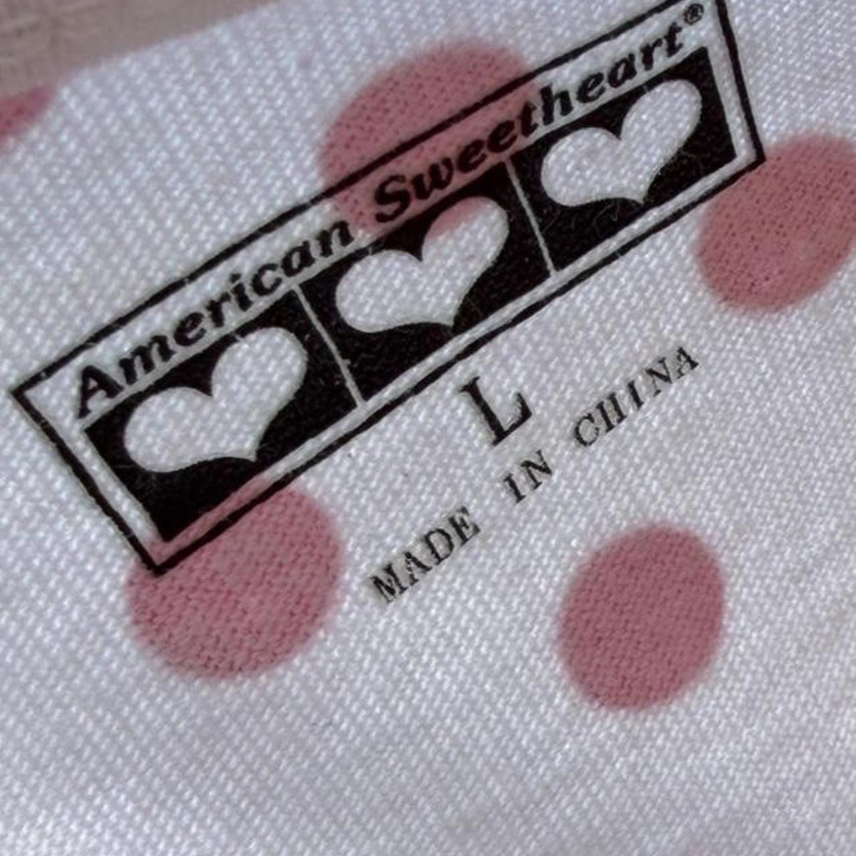 Vintage 90s polka dot cotton tank top 🔴