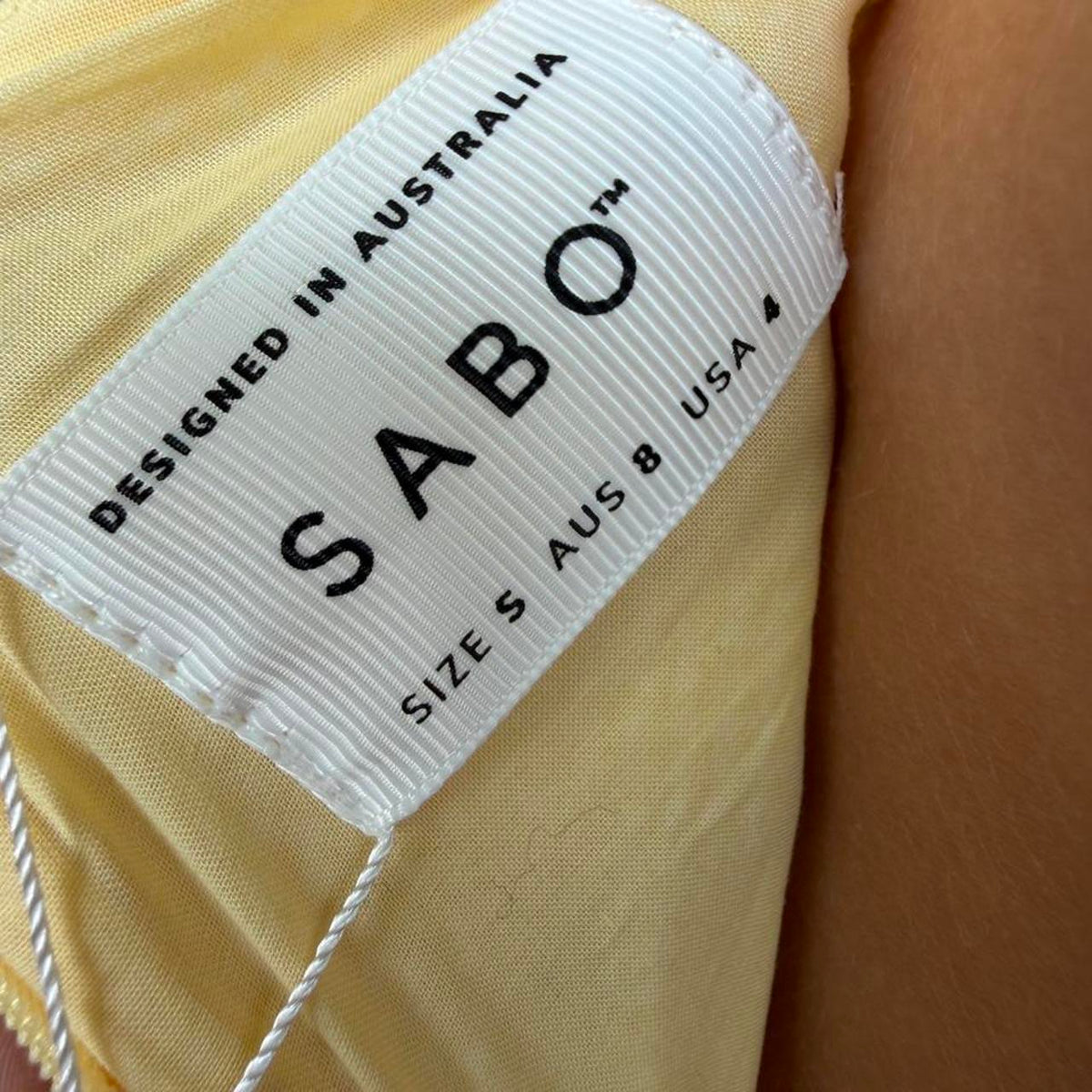 Sabo open cut-out yellow maxi dress 🍋