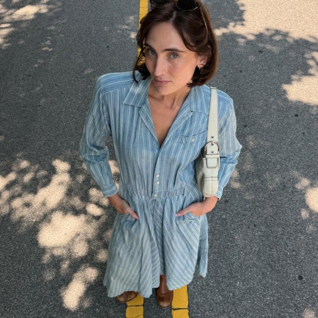 Vintage 90s Liz Claiborne maxi striped dress 🍋