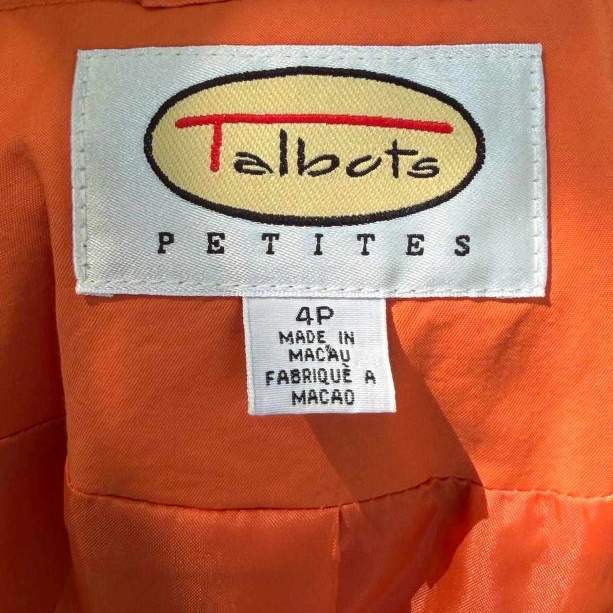 Vintage 90s Talbots double breasted trench coat 🍊