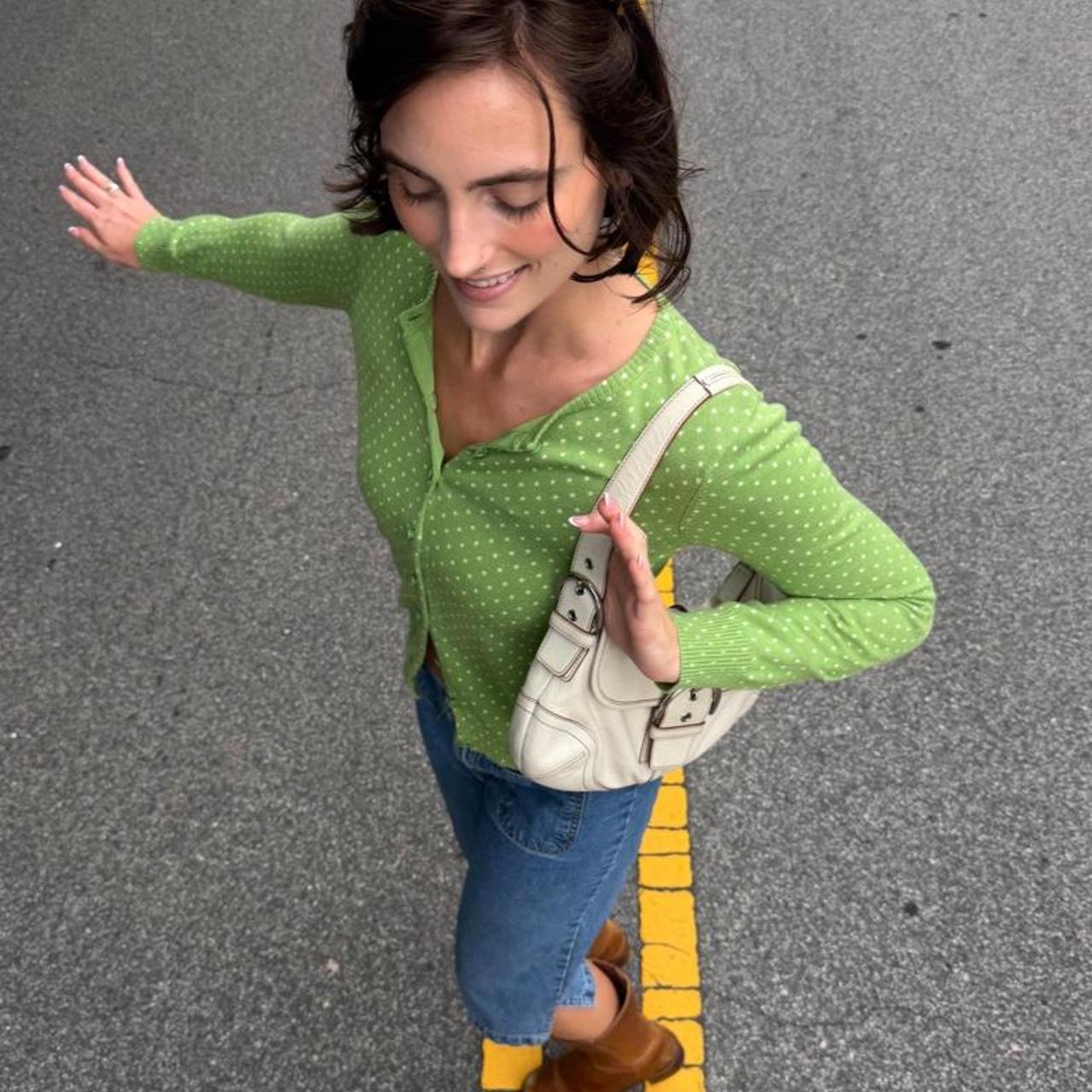 LL bean green polka dot cotton 🐢