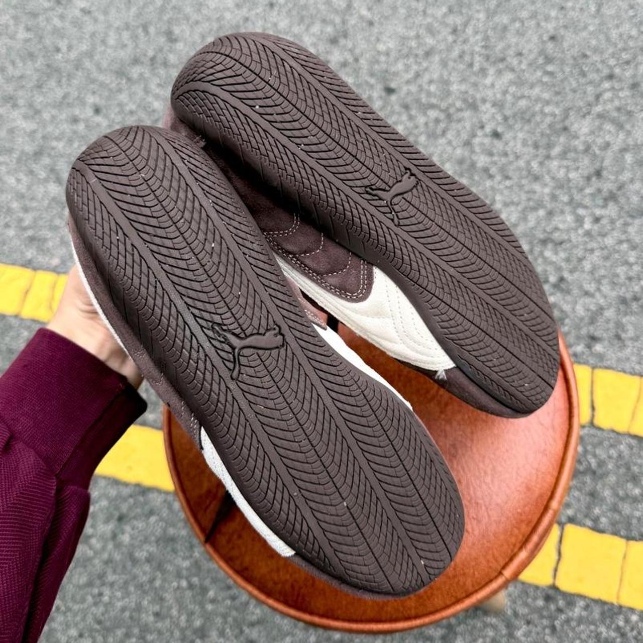 Puma Speedcat Brown & White Sneakers