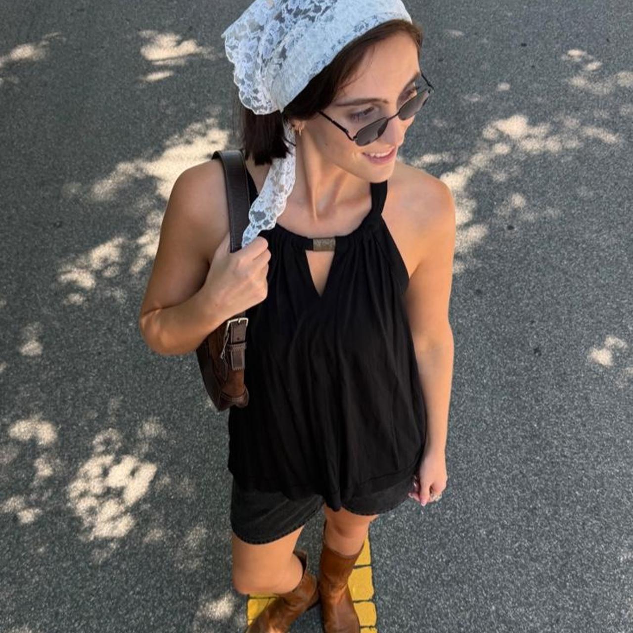 Apt. 9 90s black halter blouse🌻