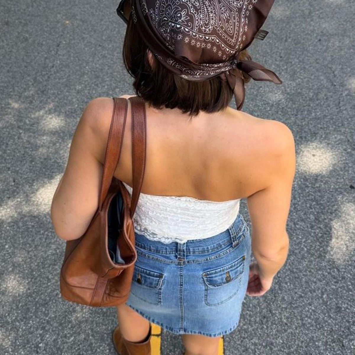 Vintage 90s denim midi skirt 🌼