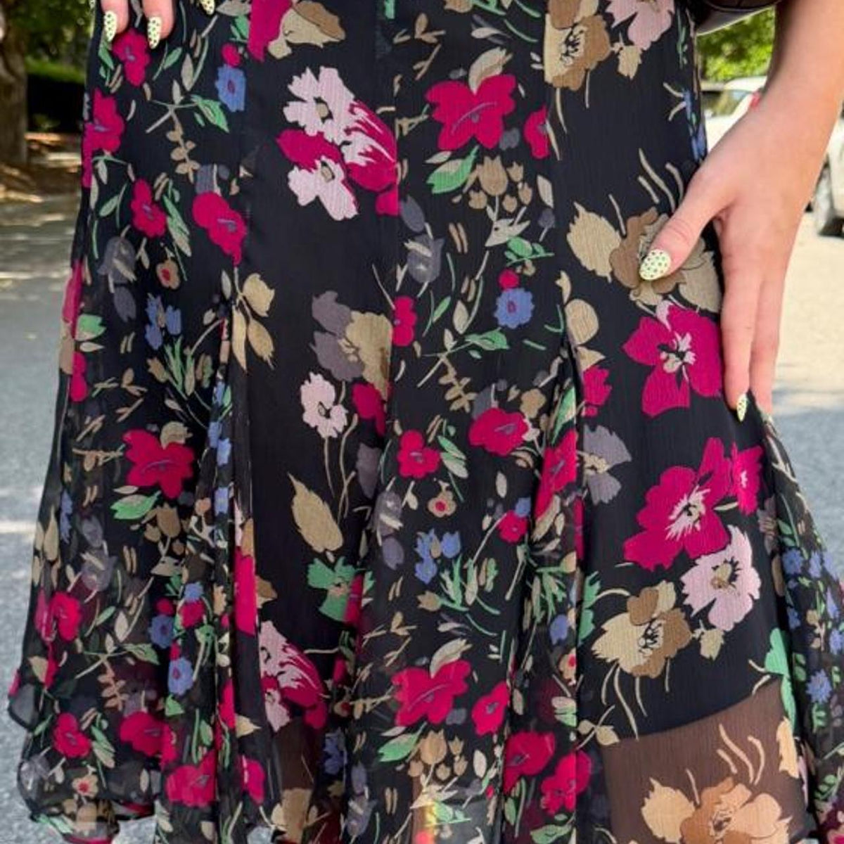 Ralph Lauren polo midi floral skirt 🐴