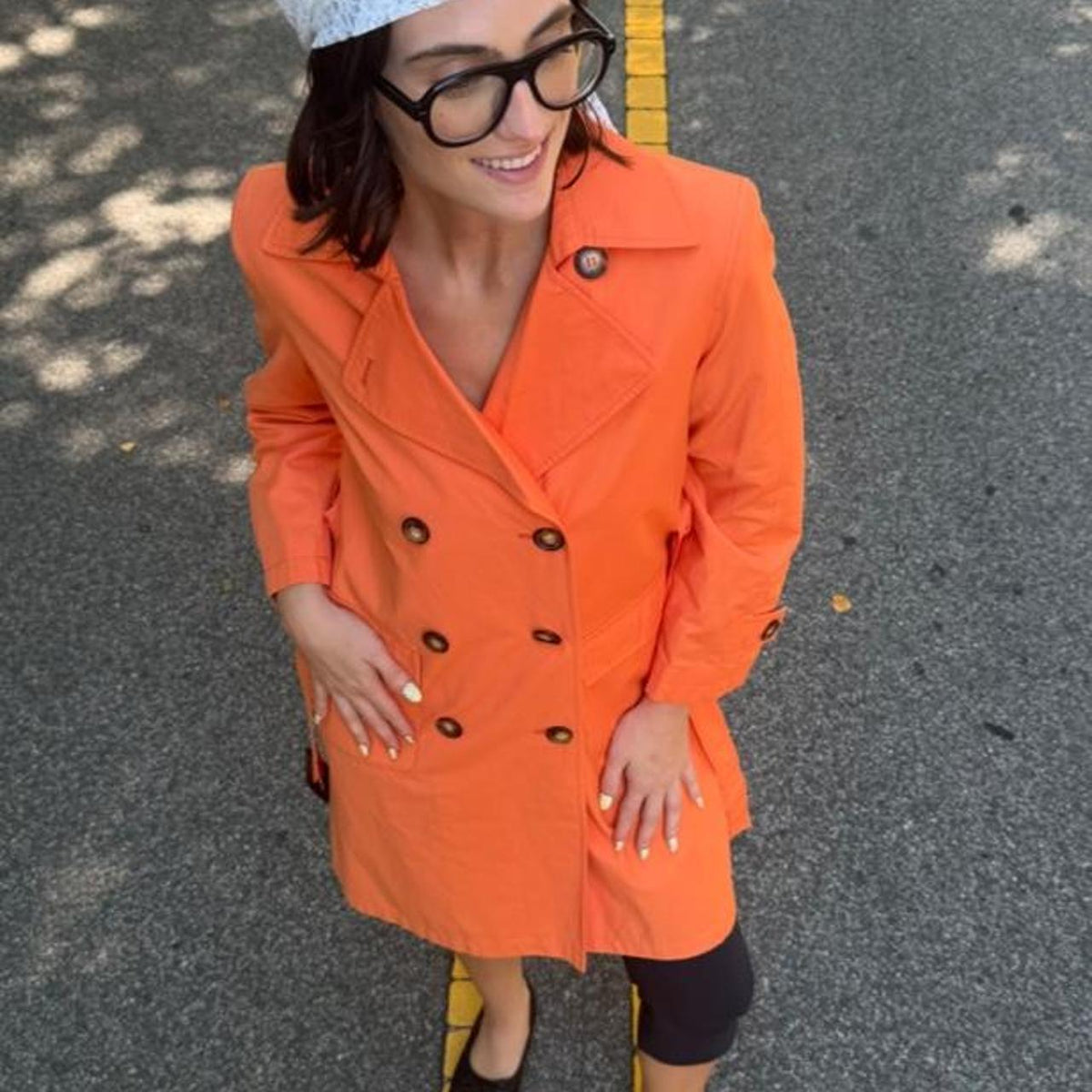Vintage 90s Talbots double breasted trench coat 🍊